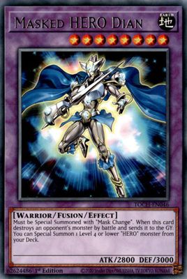 Masked HERO Dian - TOCH-EN046 - Rare 1st Edition Toon Chaos 1st Edition Singles (espanol)