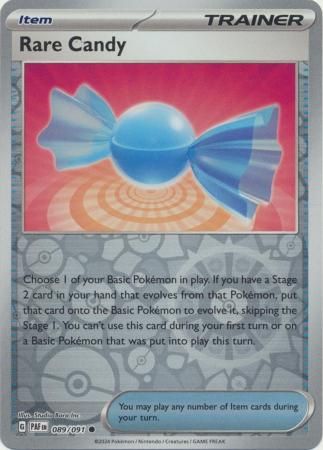 Rare Candy - 089/091 - Common Reverse Holo Scarlet &amp; Violet: Paldean Fates Reverse Holo Singles