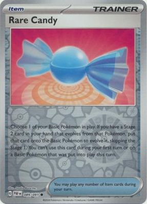 Rare Candy - 089/091 - Common Reverse Holo Scarlet &amp; Violet: Paldean Fates Reverse Holo Singles