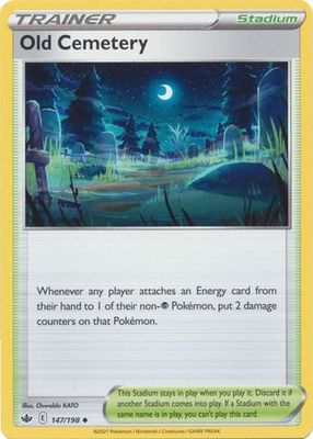 Old Cemetery - 147/198 - Uncommon Sword &amp; Shield: Chilling Reign Singles