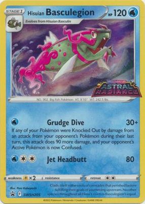 Hisuian Basculegion - SWSH205 - Prerelease Promo Pokemon Sword &amp; Shield Promos