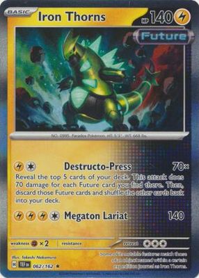 GA Iron Thorns - 062/162 - Holo Rare Scarlet &amp; Violet: Temporal Forces Singles