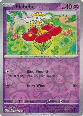 Flabebe - 086/167 - Common Reverse Holo Scarlet &amp; Violet: Twilight Masquerade Reverse Holo Singles