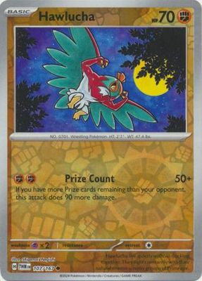 Hawlucha - 107/167 - Common Reverse Holo Scarlet &amp; Violet: Twilight Masquerade Reverse Holo Singles