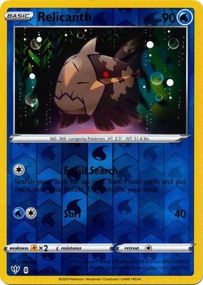 Relicanth - 040/189 - Uncommon Reverse Holo Sword &amp; Shield: Darkness Ablaze Reverse Holo Singles (Español)
