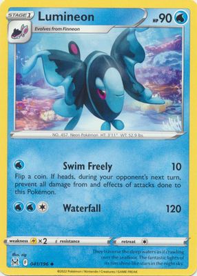 Lumineon - 041/196 - Uncommon Sword &amp; Shield: Lost Origin Singles