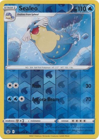 Sealeo - 038/198 - Uncommon Reverse Holo Sword &amp; Shield: Chilling Reign Reverse Holo Singles