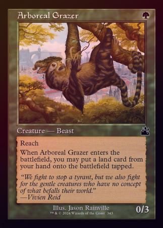 Arboreal Grazer Retro Frame 0343 - Foil Ravnica Remastered Collector Booster Foil Singles