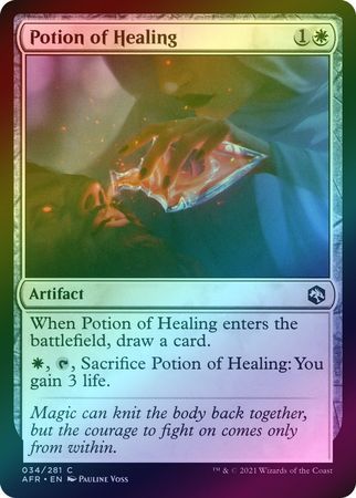 Potion of Healing 034/281 - Foil Adventures in the Forgotten Realms Foil Singles