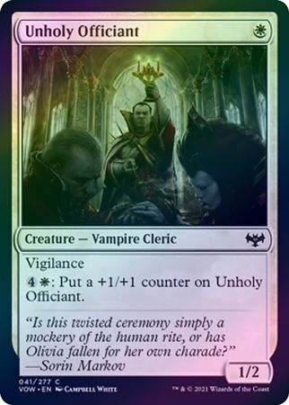 Unholy Officiant 041/277 - Foil Innistrad: Crimson Vow Foil Singles