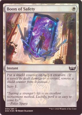 Boon of Safety 004/281 - Foil Streets of New Capenna Foil Singles