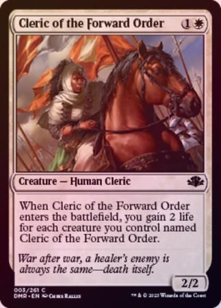 Cleric of the Forward Order 003/261 - Foil Dominaria Remastered Foil Singles