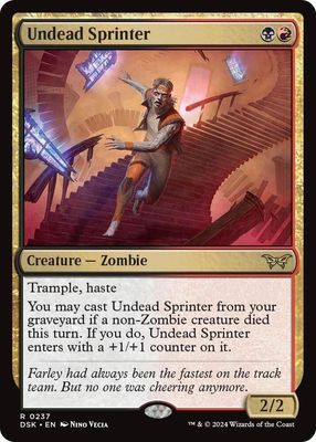 GA Undead Sprinter - Duskmourn: House of Horror (DSK) Duskmourn: House of Horror