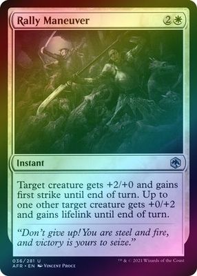 Rally Maneuver 036/281 - Foil Adventures in the Forgotten Realms Foil Singles