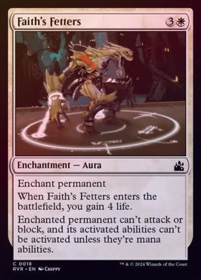 Faith&#39;s Fetters 0018 - Foil Ravnica Remastered Foil Singles