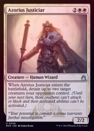 Azorius Justiciar 0006 - Foil Ravnica Remastered Foil Singles