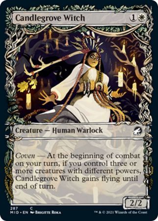 Candlegrove Witch 287 - Showcase Equinox Innistrad: Midnight Hunt Collector Booster Singles