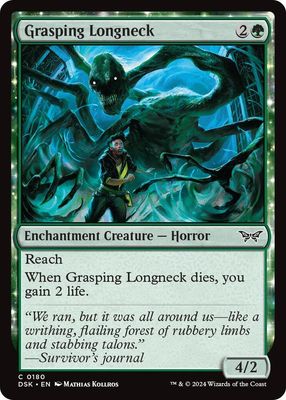 GA Grasping Longneck - Duskmourn: House of Horror (DSK) Duskmourn: House of Horror