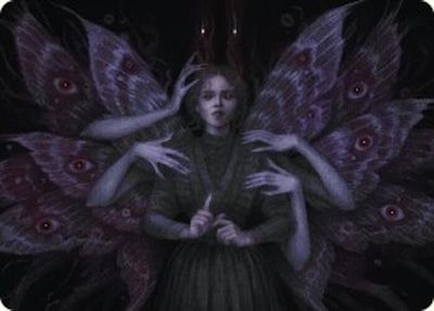 GA Demonic Counsel Art Card (7/54) - Art Series: Duskmourn: House of Horror (ASDSK) Art Series: Duskmourn: House of Horror