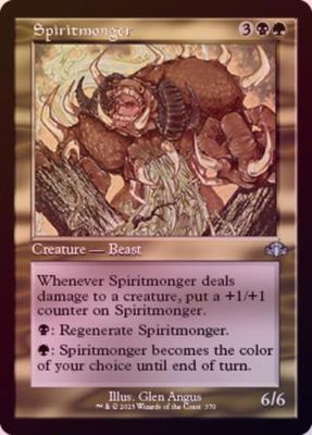 Spiritmonger 370 - Retro Frame Foil Dominaria Remastered Collector Booster Foil Singles