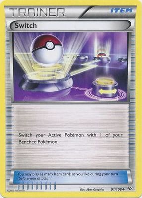 Switch - 91/108 - Uncommon XY: Roaring Skies Singles