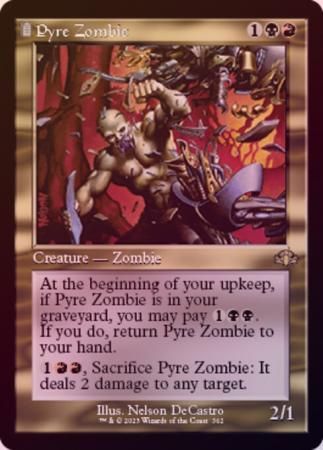 Pyre Zombie 362 - Retro Frame Foil Dominaria Remastered Collector Booster Foil Singles