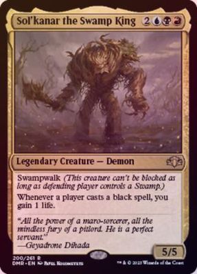 Sol&#39;kanar the Swamp King 200/261 - Foil Dominaria Remastered Foil Singles