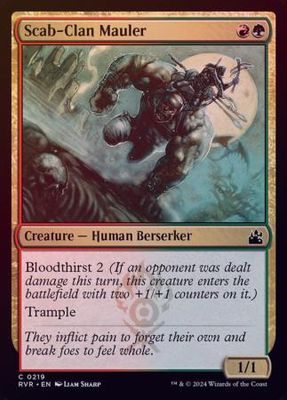 Scab-Clan Mauler 0219 - Foil Ravnica Remastered Foil Singles
