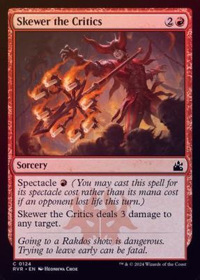 Skewer the Critics 0124 - Foil Ravnica Remastered Foil Singles