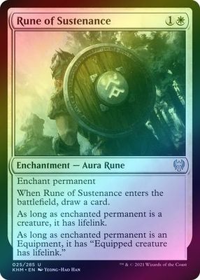 Rune of Sustenance 025/285 - Foil Kaldheim Foil Singles