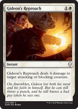 Gideon&#39;s Reproach 019/269 - Dominaria Singles