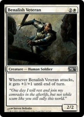 Benalish Veteran 10/249 - Magic 2012 (M12) Singles