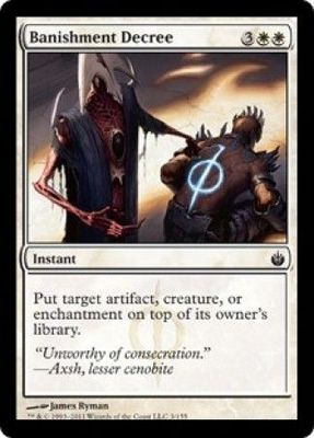 Banishment Decree Mirrodin Besieged Singles (Español)