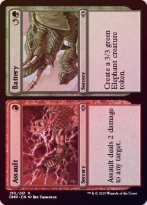Assault // Battery 210/261 - Foil Dominaria Remastered Foil Singles