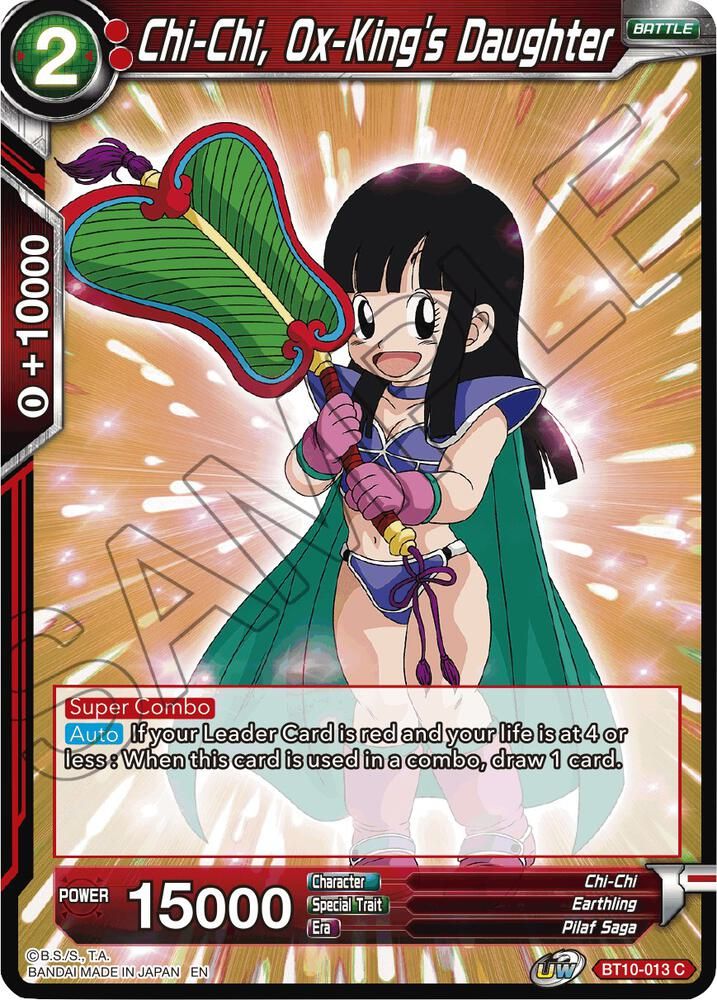 Chi-Chi, Ox-King&#39;s Daughter - Rise of the Unison Warrior (DBS-B10) Rise of the Unison Warrior