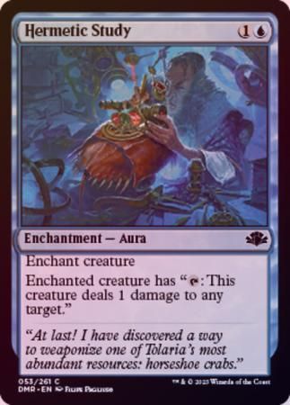 Hermetic Study 053/261 - Foil Dominaria Remastered Foil Singles