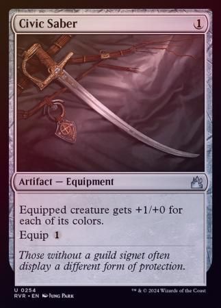 Civic Saber 0254 - Foil Ravnica Remastered Foil Singles