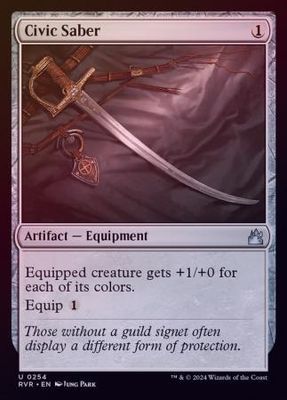 Civic Saber 0254 - Foil Ravnica Remastered Foil Singles