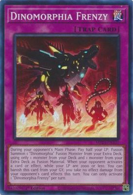 Dinomorphia Frenzy - MP23-EN107 - Super Rare 1st Edition Mega Tin 2023 Dueling Heroes Singles (Espanol)