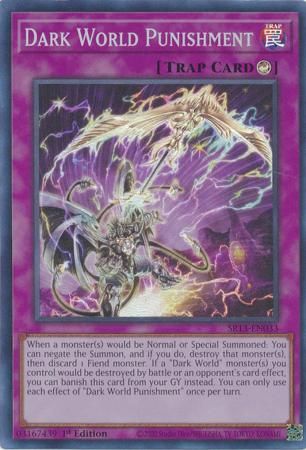 Dark World Punishment - SR13-EN033 - Super Rare 1st Edition Structure Deck: Dark World [SR13] 1st Edition Singles (Espanol)