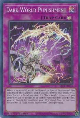 Dark World Punishment - SR13-EN033 - Super Rare 1st Edition Structure Deck: Dark World [SR13] 1st Edition Singles (Espanol)