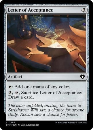 Letter of Acceptance 0397 - Commander Masters Singles