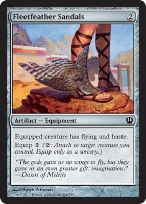 Fleetfeather Sandals  216/249 -Theros Singles