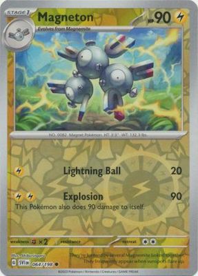 Magneton - 064/198 - Common Reverse Holo Scarlet &amp; Violet (Base Set) Reverse Holo Singles