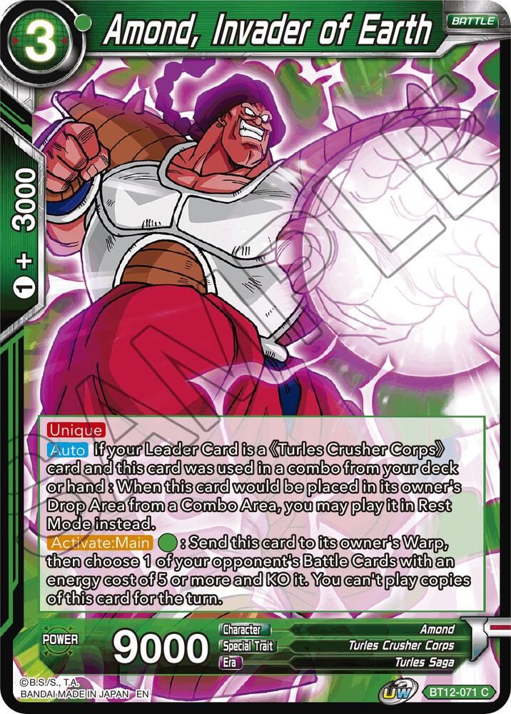 Amond, Invader of Earth - Vicious Rejuvenation (DBS-B12) Vicious Rejuvenation Foil