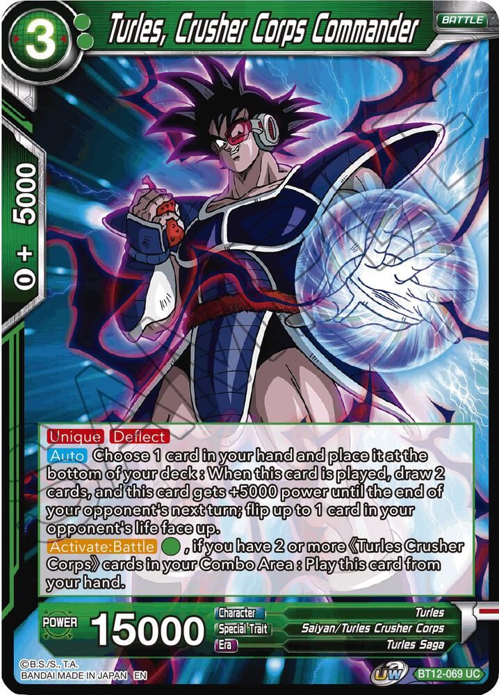 Turles, Crusher Corps Commander - Vicious Rejuvenation (DBS-B12) Vicious Rejuvenation Foil