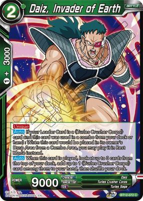 Daiz, Invader of Earth - Vicious Rejuvenation (DBS-B12) Vicious Rejuvenation Foil