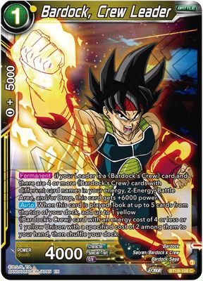 Bardock, Crew Leader - Dawn of the Z-Legends (DBS-B18) Dawn of the Z-Legends