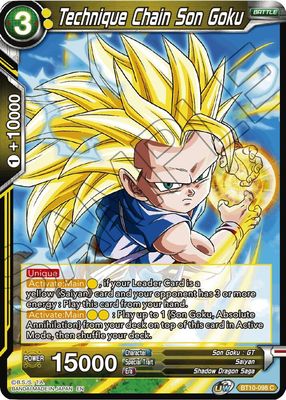 Technique Chain Son Goku - Rise of the Unison Warrior (DBS-B10) Rise of the Unison Warrior
