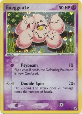 Exeggcute - 33/112 - Uncommon Reverse Holo Ex Fire Red &amp; Leaf Green Reverse Holo Singles